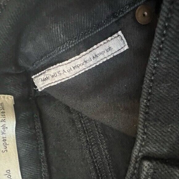 WILFRED X CITIZENS OF HUMANITY Nola Super High Rise Black Jeans 27 - Picture 8 of 9